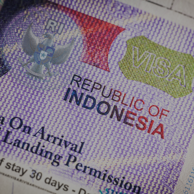 Tourist visa Indonesia application and requirements