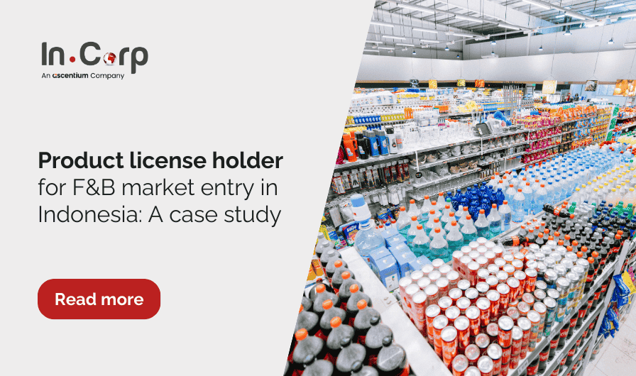 Product license holder in Indonesia: F&B brand case study