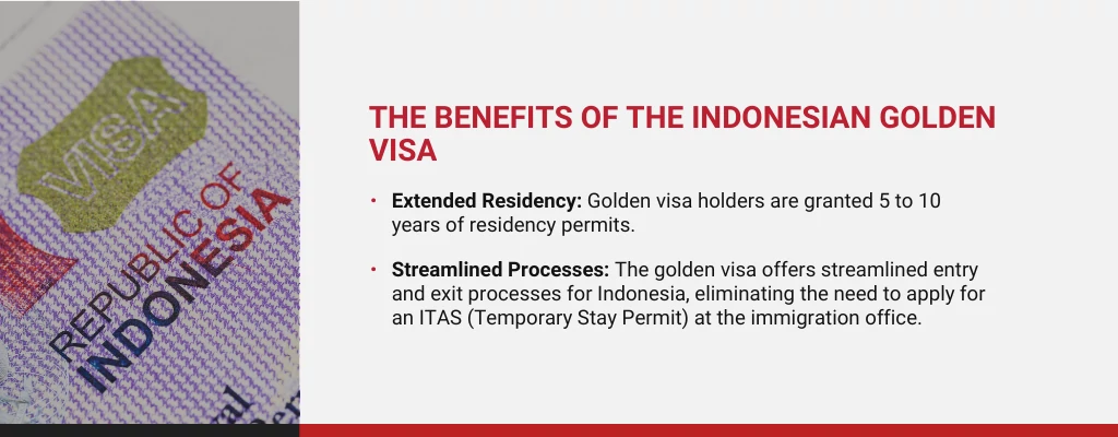 Indonesia officially introduced the Golden Visa